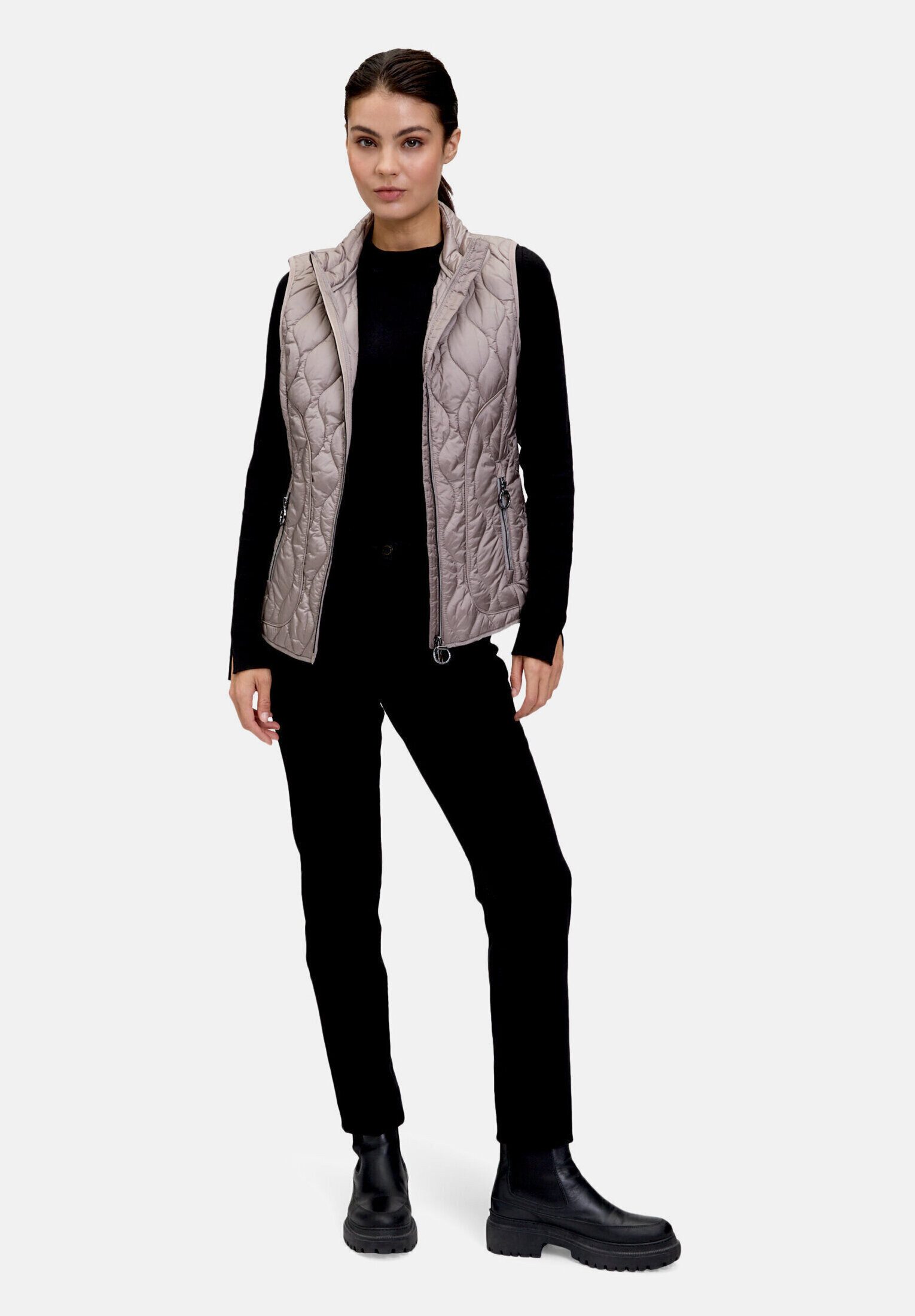Betty Barclay Strickweste Damen mit Stehkragen