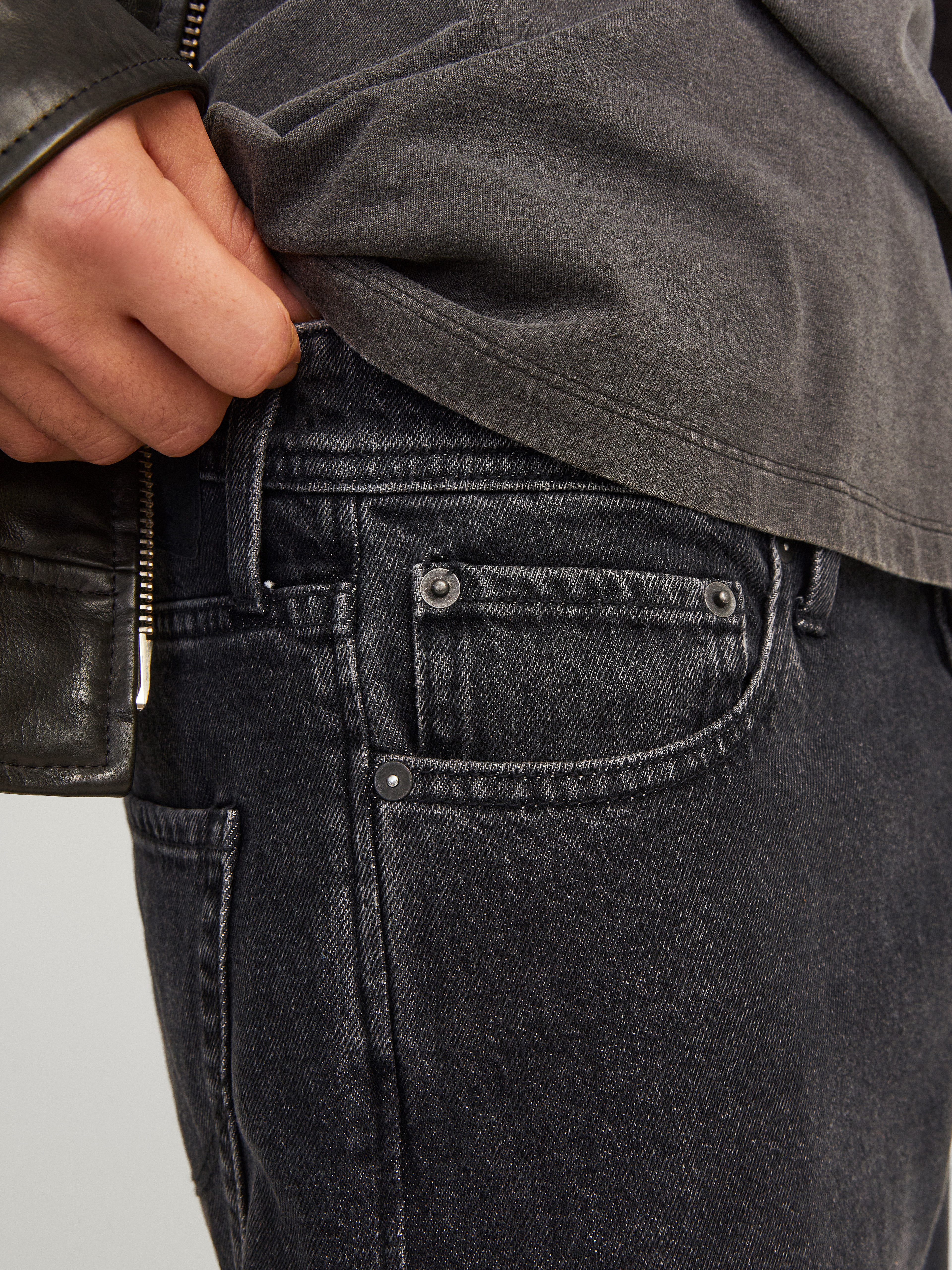 Jack & Jones Relax-fit-Jeans JJIEDDIE mit hoher Taille und lockerer Passform Baumwolle, relax fit