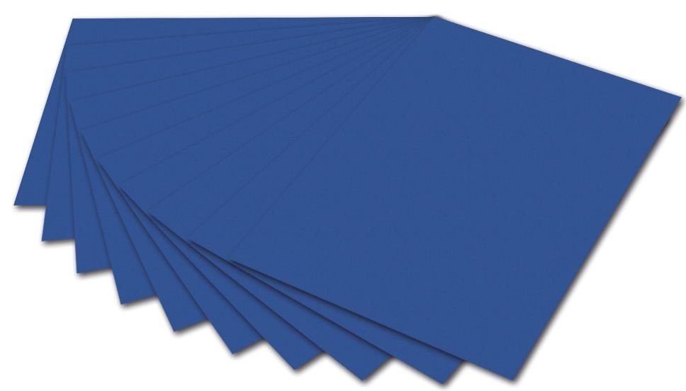 Folia Kugelschreiber folia Tonpapier, DIN A4, 130 g/qm, königsblau