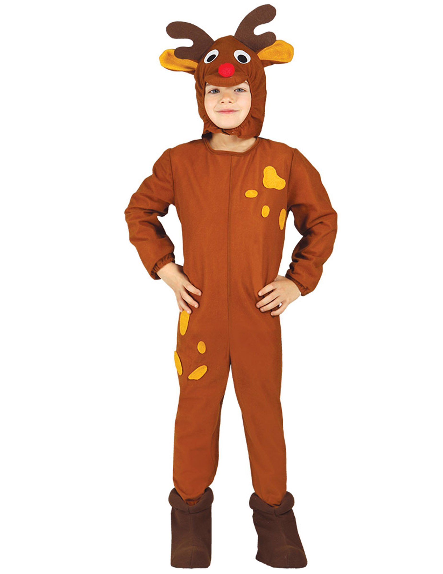 GUIRMA Kostüm Rentier-Kostüm für Kinder Weihnachten-Overall braun