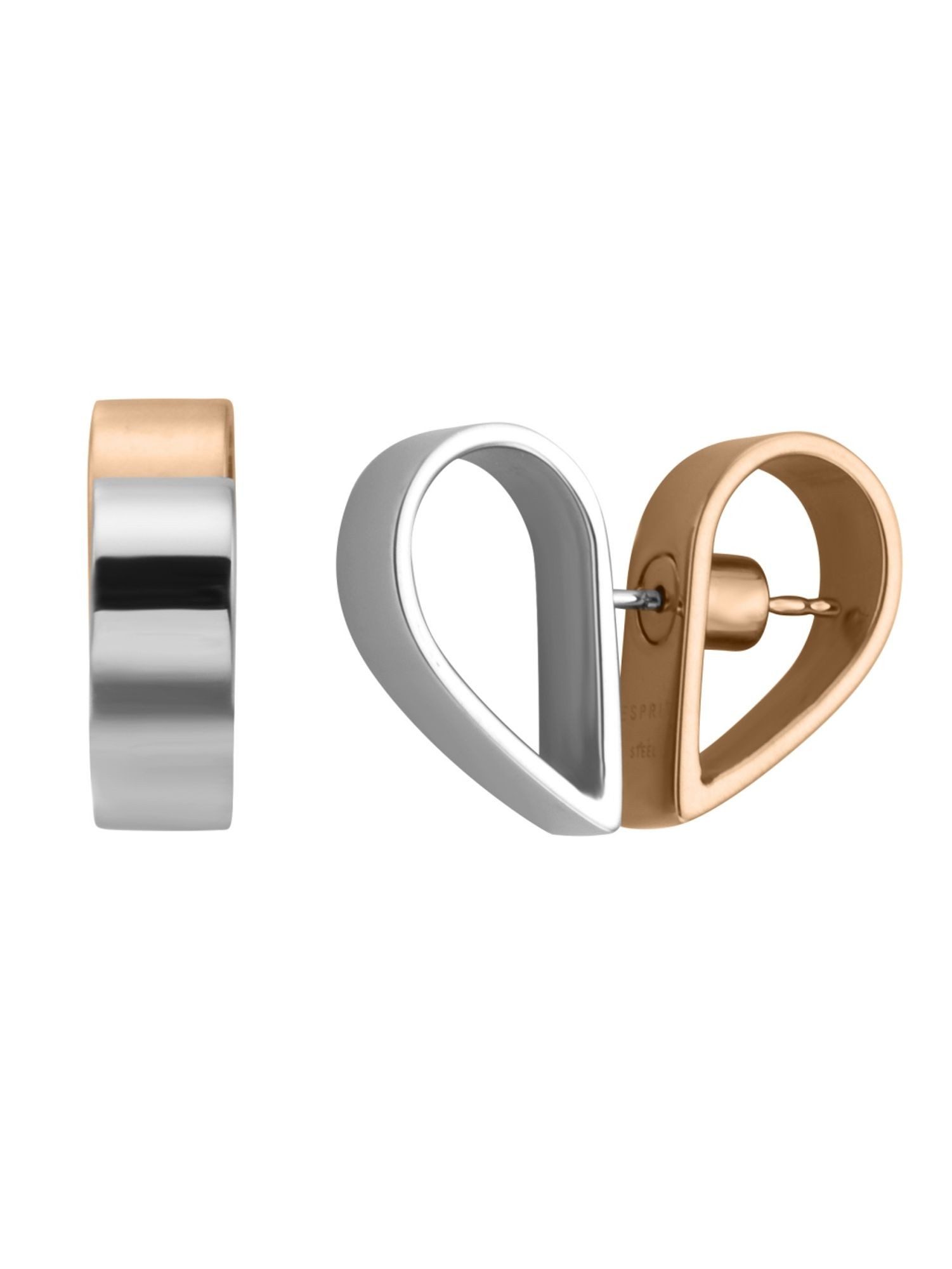 Esprit Paar Ohrstecker ESER00442200, Esprit ESER00442200 Damen Ohrstecker Twine Stud Bicolor Rose