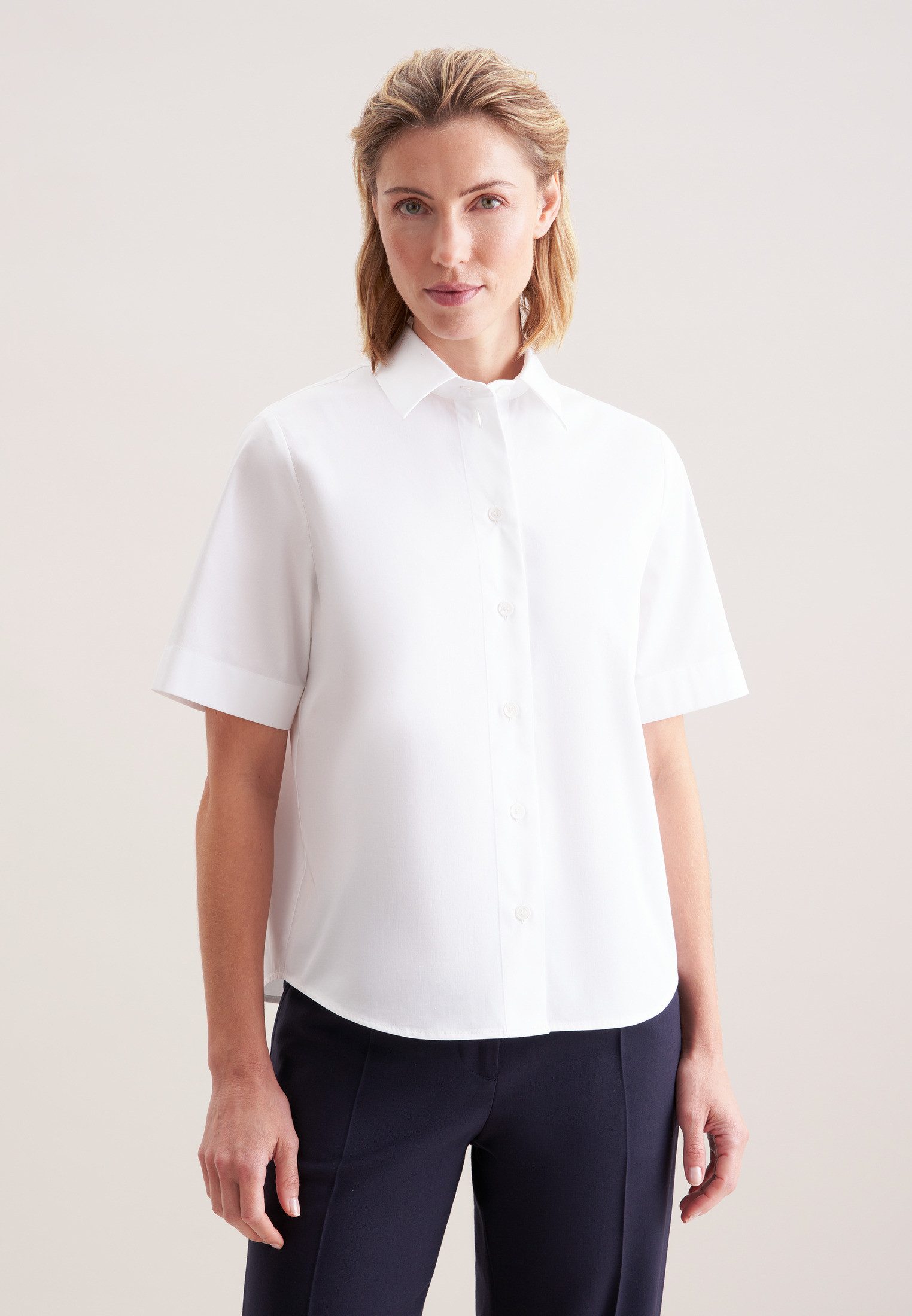 seidensticker Hemdbluse 1/2 Kragen Uni