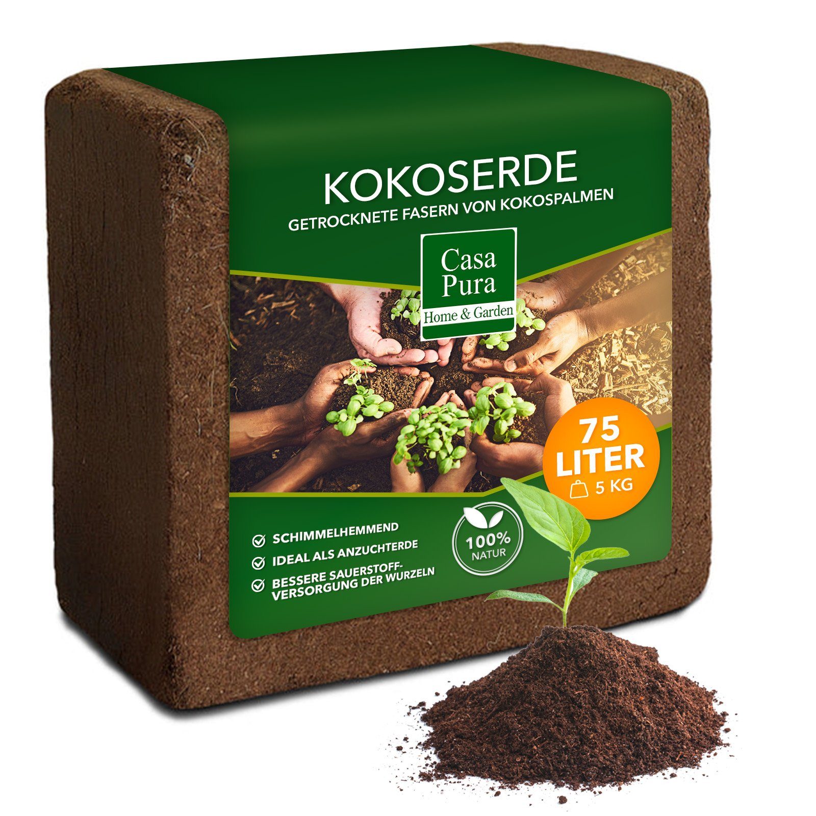 Blumenerde Kokoserde