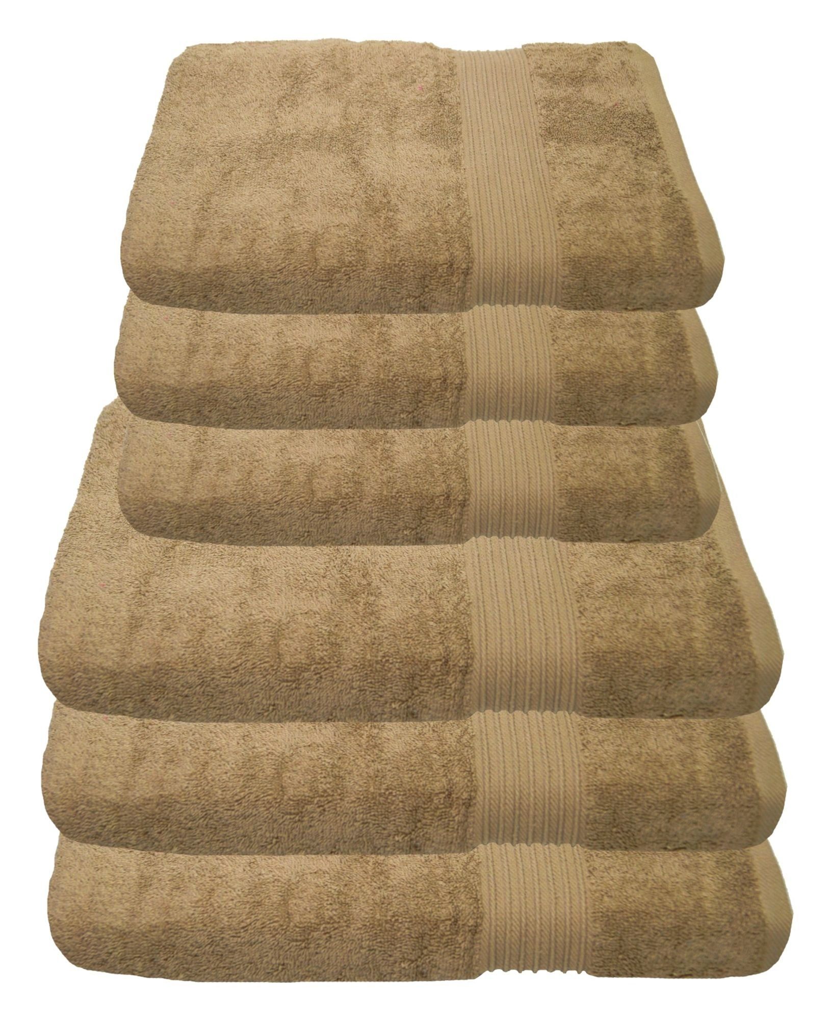 Julie Julsen Handtücher 6-Handtücher-Sand, Baumwolle (6-St) günstig online kaufen