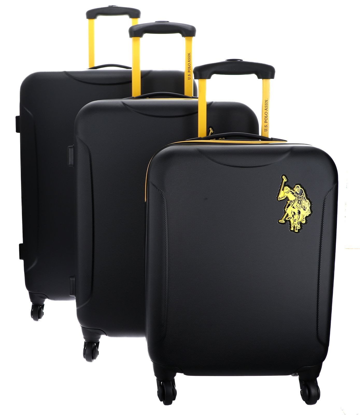 U.S. Polo Assn. Trolleyset Hard Case Trolley Set CS+M+L, 4 Rollen, (Set, 3 tlg)