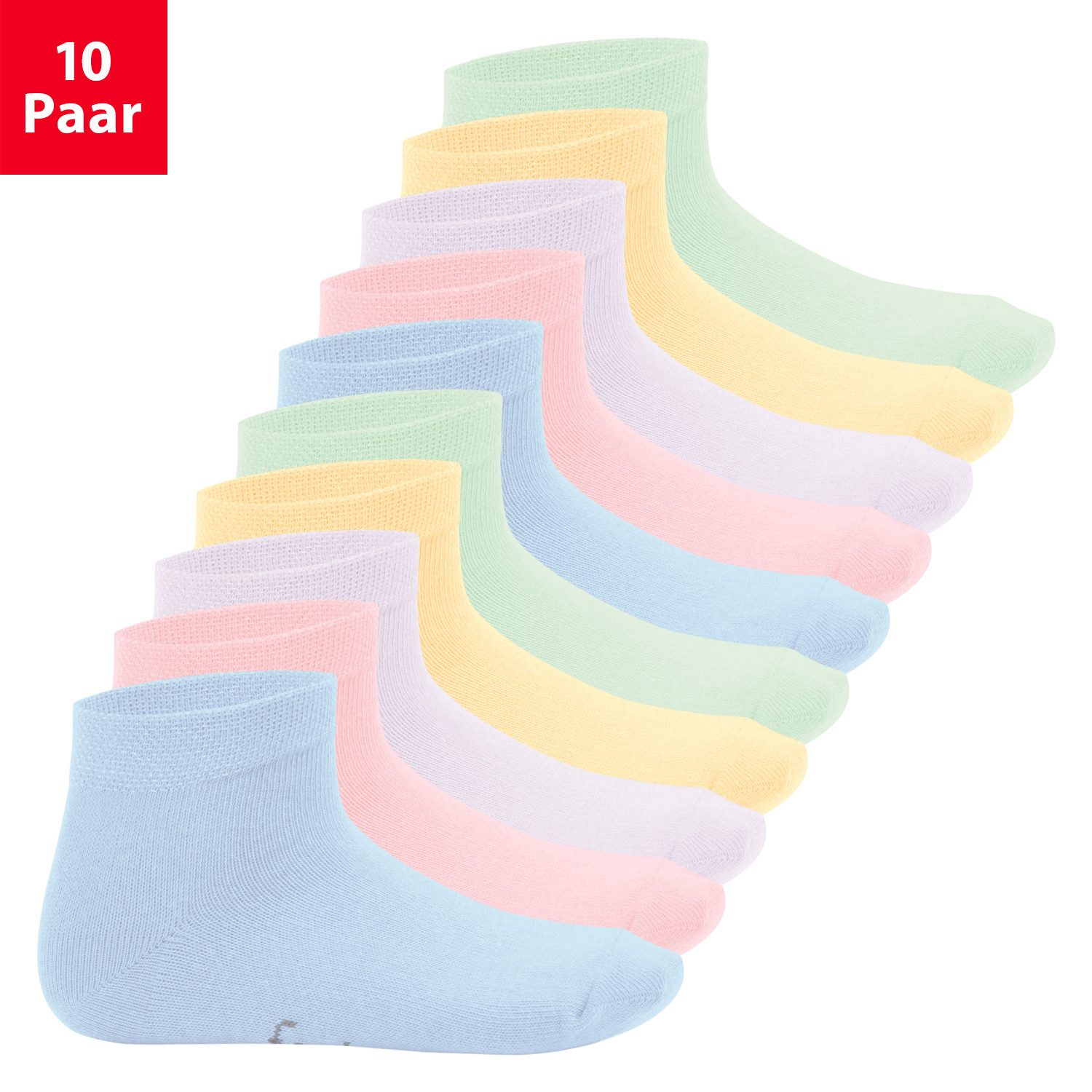 Kurzsocken EVERYDAY! 10 Paar Kinder Quarter Socken Kurzsocken