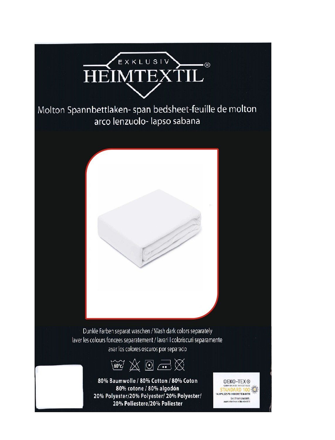EXKLUSIV HEIMTEXTIL Spannbettlaken Molton Spannbettlaken, Molton, Gummizug: günstig online kaufen