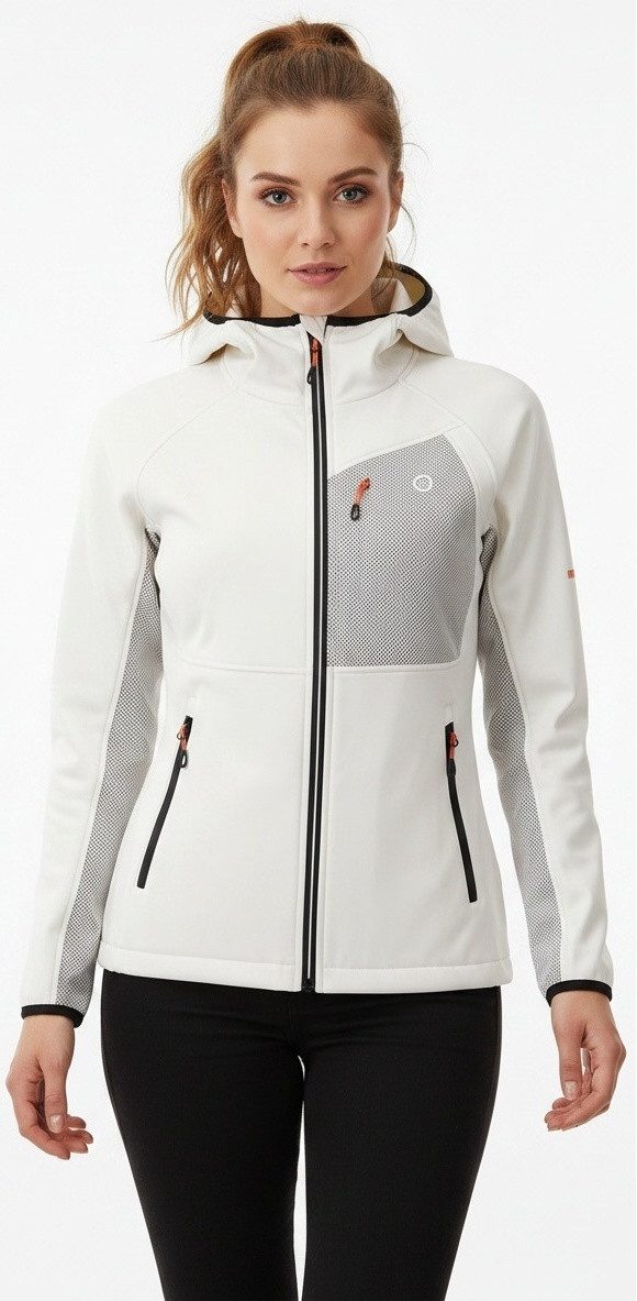 LPO Softshelljacke PAULA WMN Jacquardstrick-Einsätze