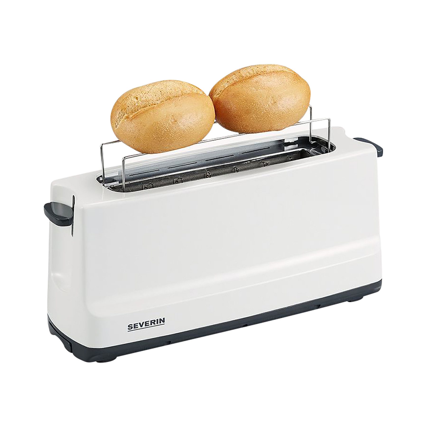 Severin Toaster SEVERIN Langschlitztoaster AT 2232, 2 Scheiben, 800 W, Grau / Weiß