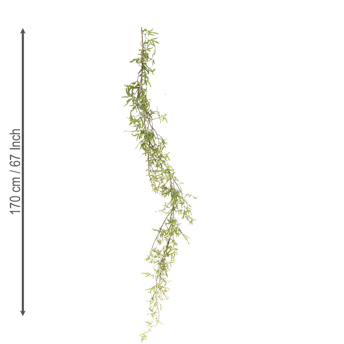 Kunstgirlande Zierspargel Girlande Dekoration für Hochzeit und feierliche, Florists Products, Höhe 20 cm