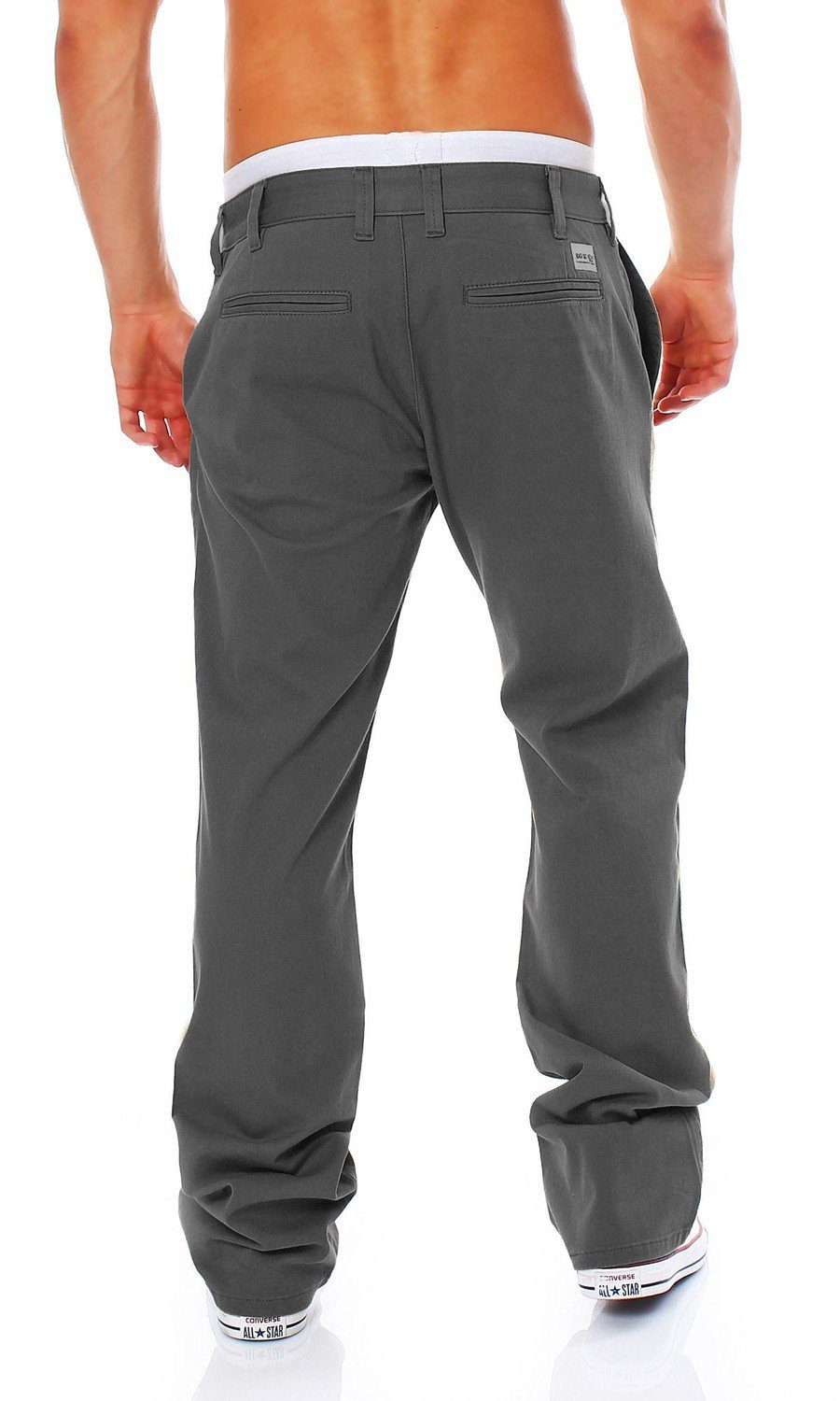Grey Pant Big Seven Hose Chino Regular-fit-Jeans Dark Fit Herren Seven Regular Big Evan