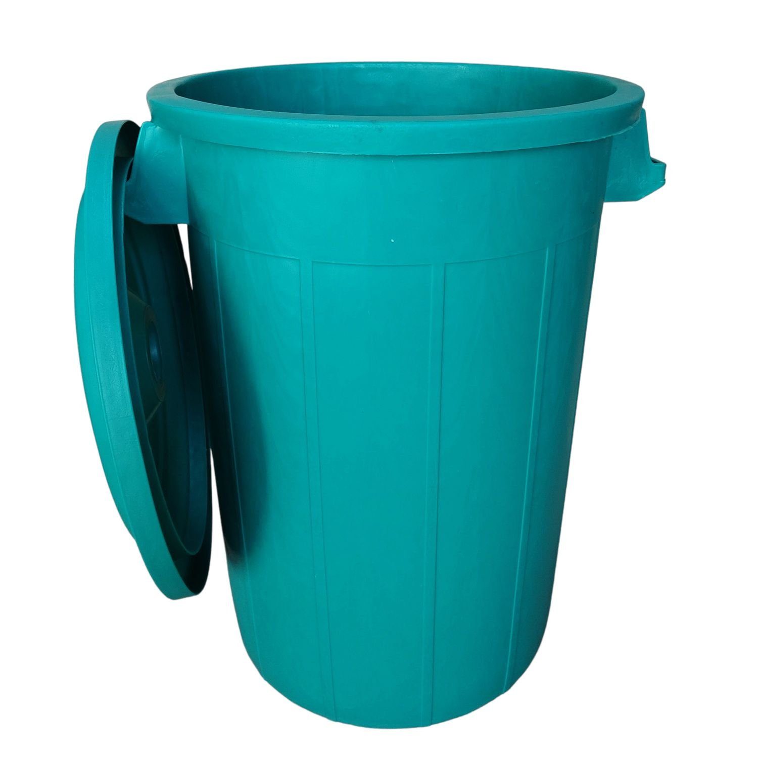 BURI Regentonne Universaltonne 70L Grün mit Deckel Regentonne Abfallbehälter Tonne