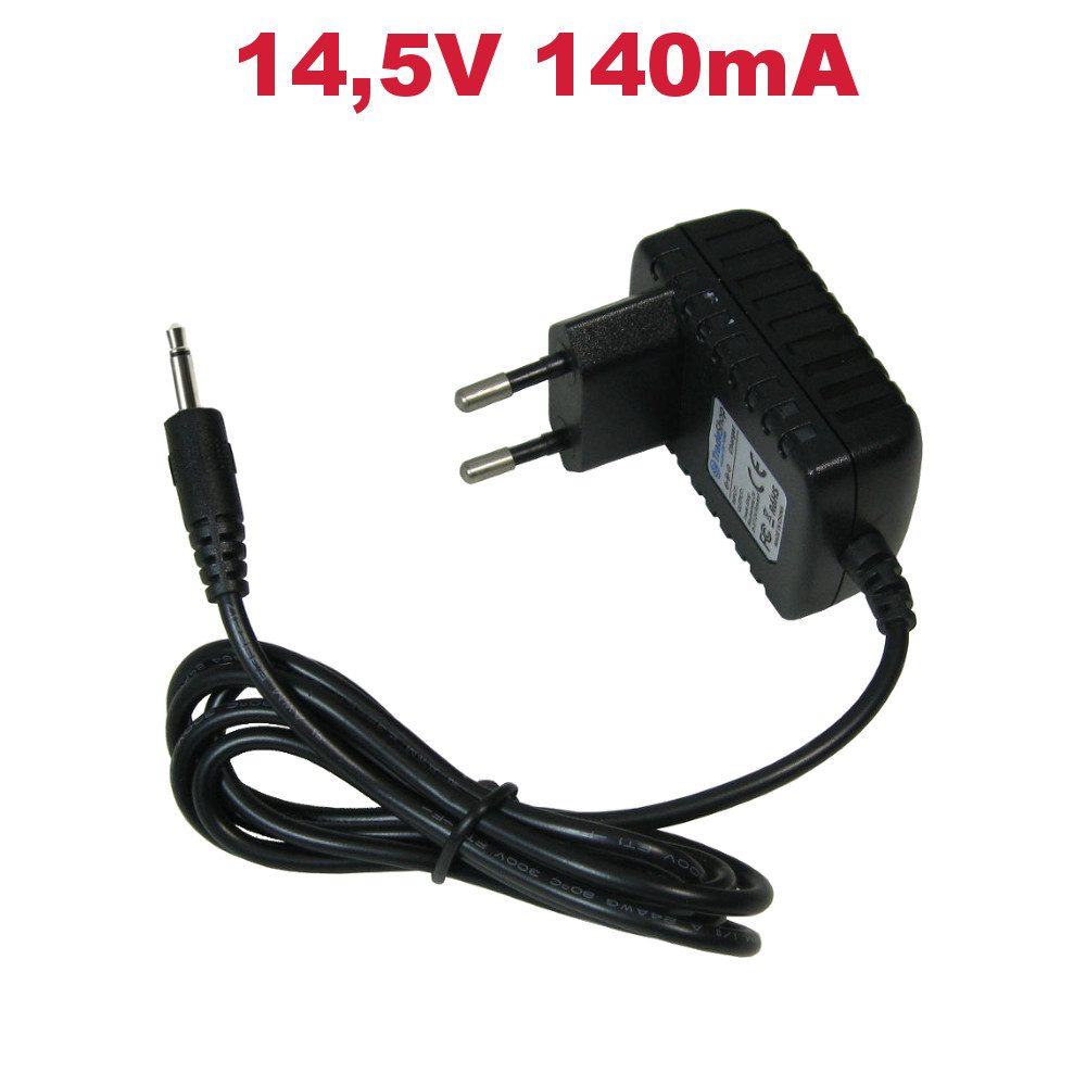 Trade-Shop Ladegerät 14,5V 140mA passend für Gardena 3,5mm Klinkenstecker Netzteil (Netzteil Ladegerät Ladekabel 1,2m lang)