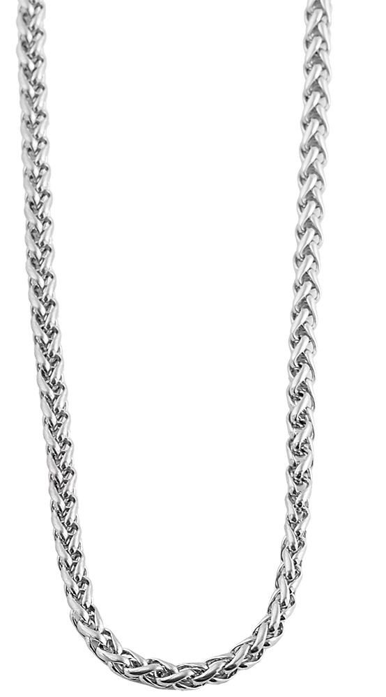 AKZENT Edelstahlkette Ramine Zopfkette, Edelstahl, silberfarben, günstig online kaufen