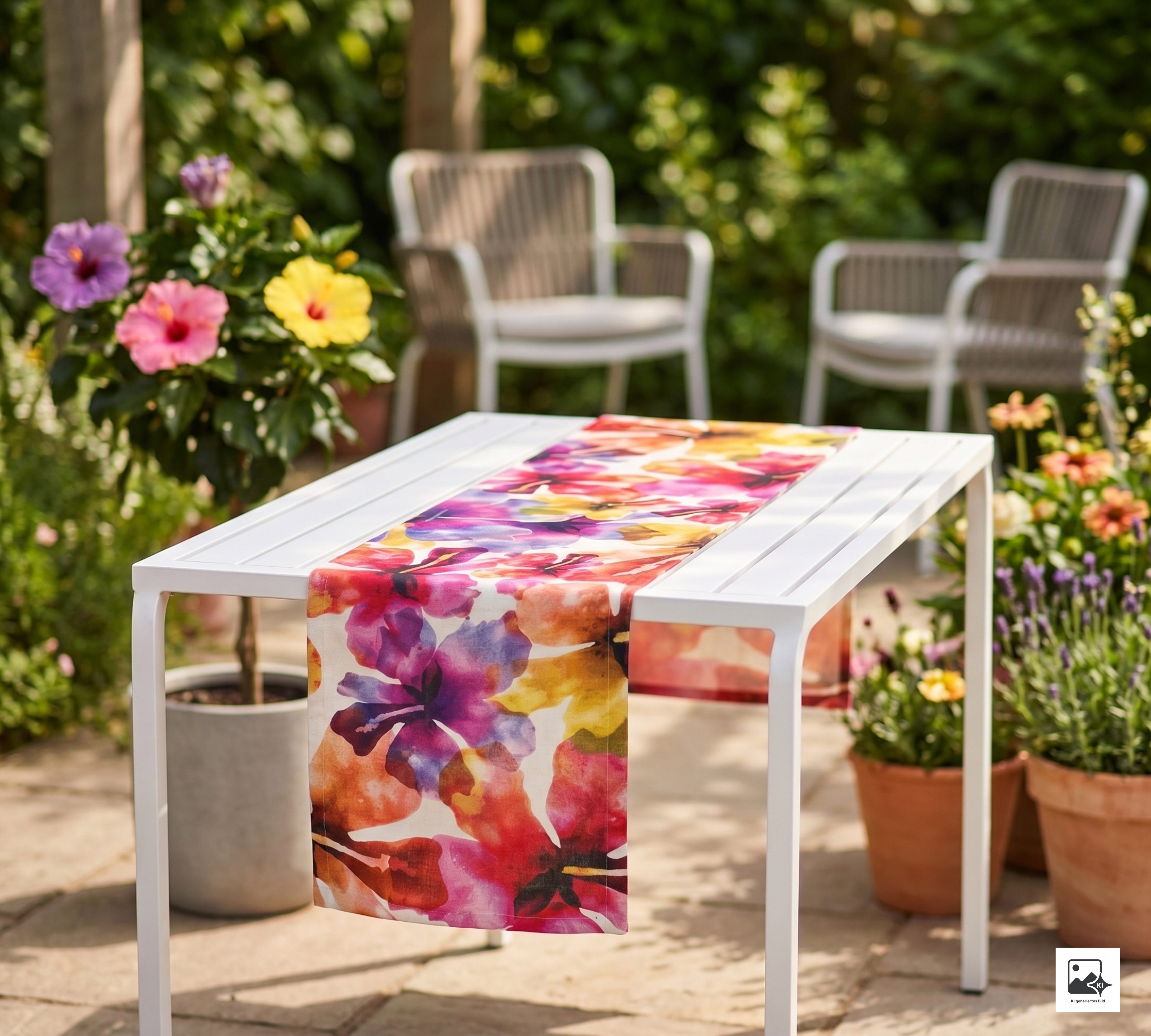 done.® Tischläufer HIBISCUS (1-tlg), Bedruckt
