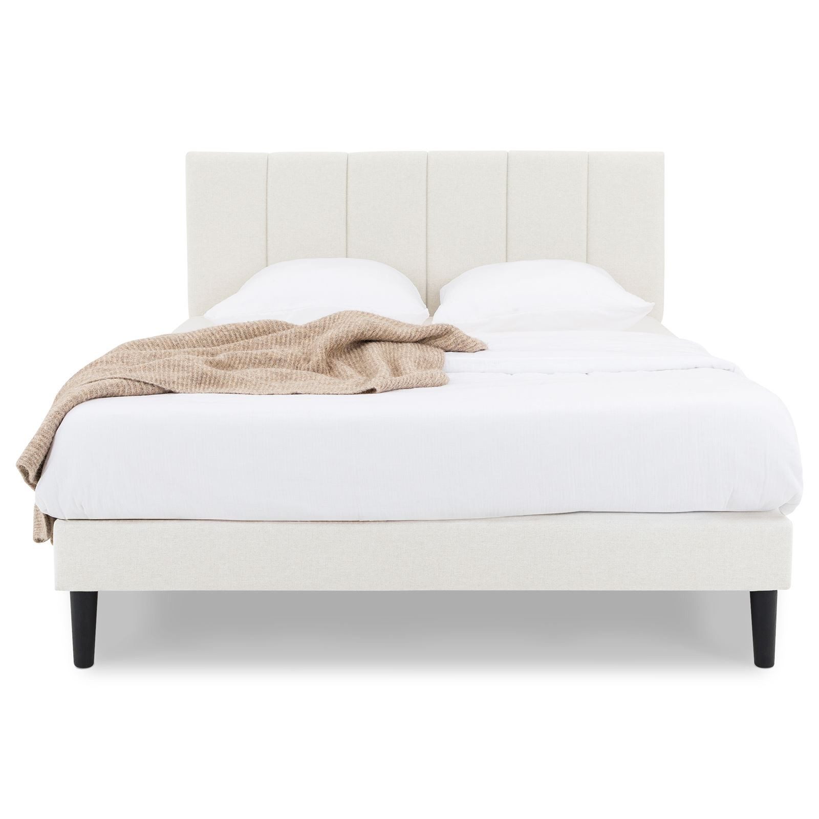 IDIMEX Polsterbett OLBIA, Bett 140x200 cm mit Stoffbezug in Leinenoptik, in günstig online kaufen