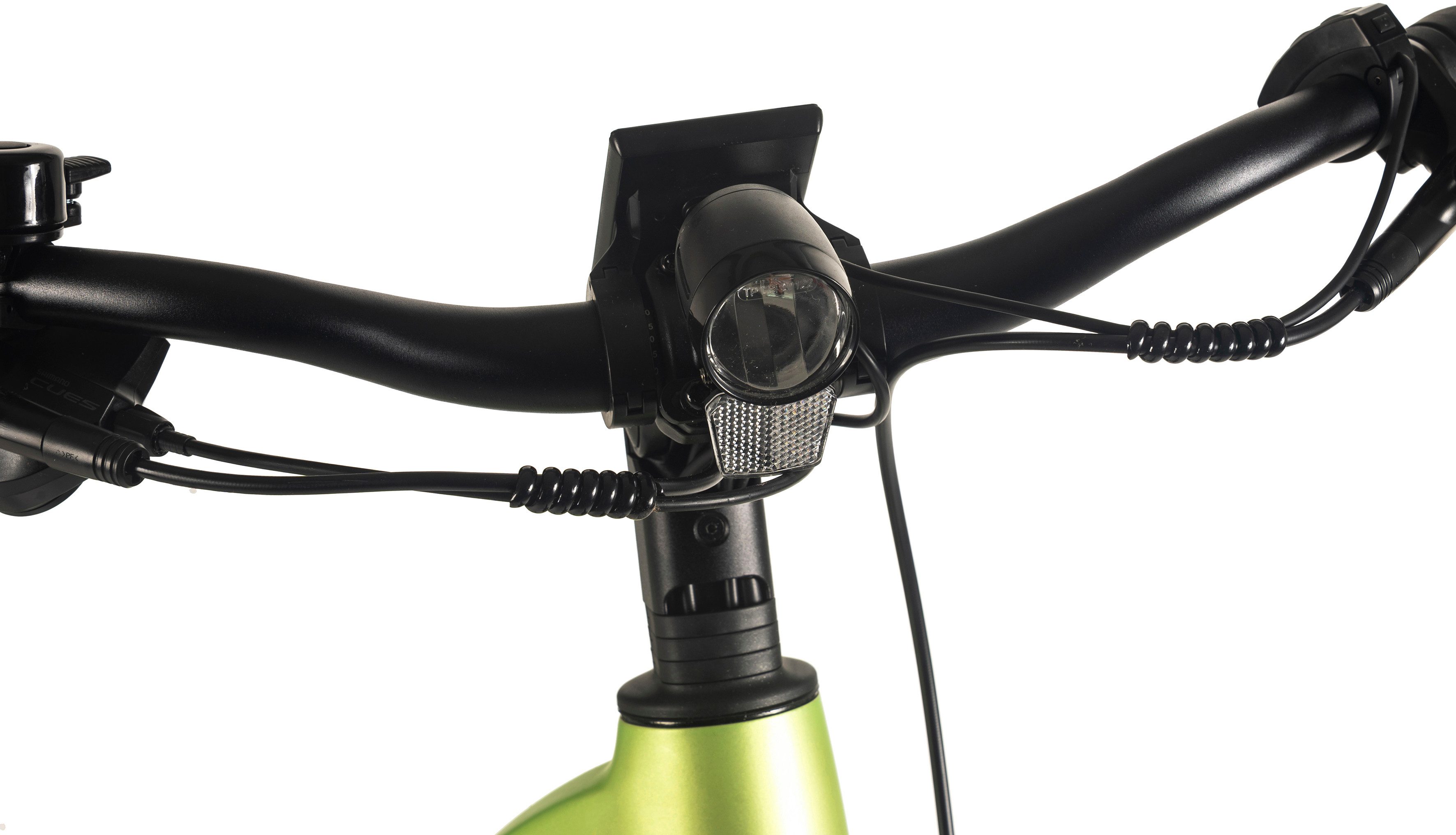 Adore E-Bike Cityrad 28" Alu Cityfahrrad CX-380 Mittelmotor 85NM / 15Ah Lime Green matt, 9 Gang Shimano Cues Schaltwerk, Kettenschaltung, Mittelmotor, 540 Wh, Pedelec, Elektrofahrrad für Damen und Herren