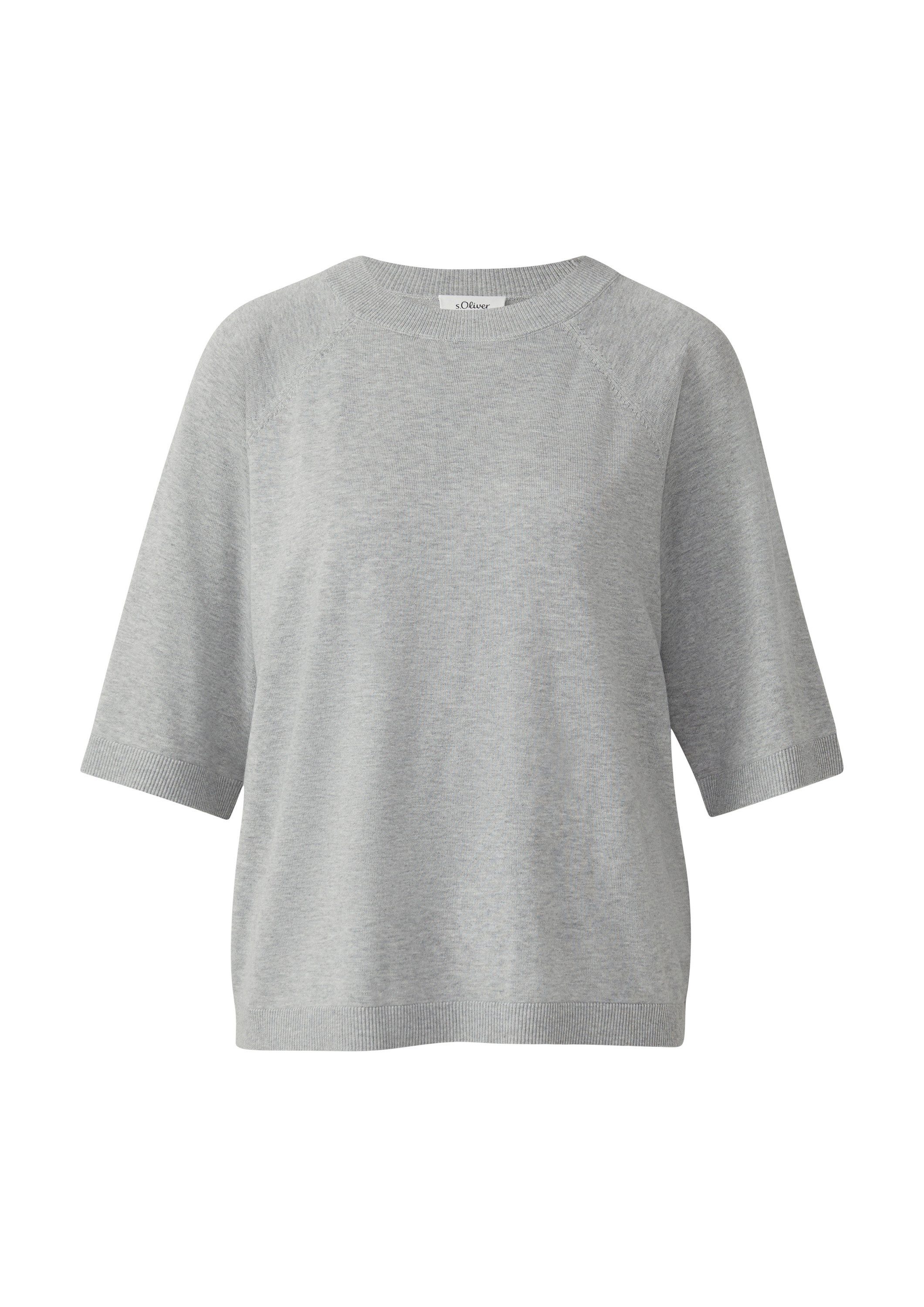 s.Oliver Kurzarmpullover Strickpullover Leichter Kurzarm-Strickpullover günstig online kaufen