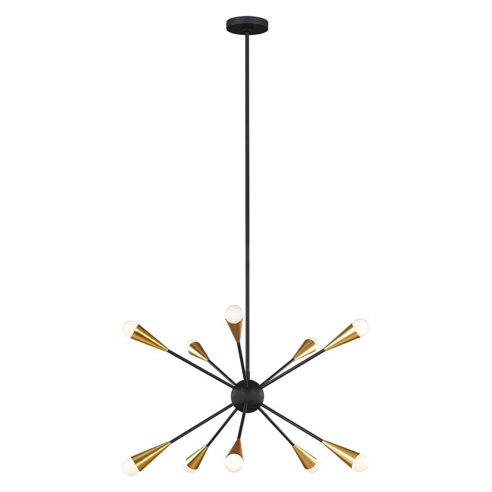 Elstead LIGHTING Kronleuchter, Leuchtmittel nicht inklusive, Kronleuchter Deckenlampe Hängelampe Sputnik Esszimmer LED 10 Flammig