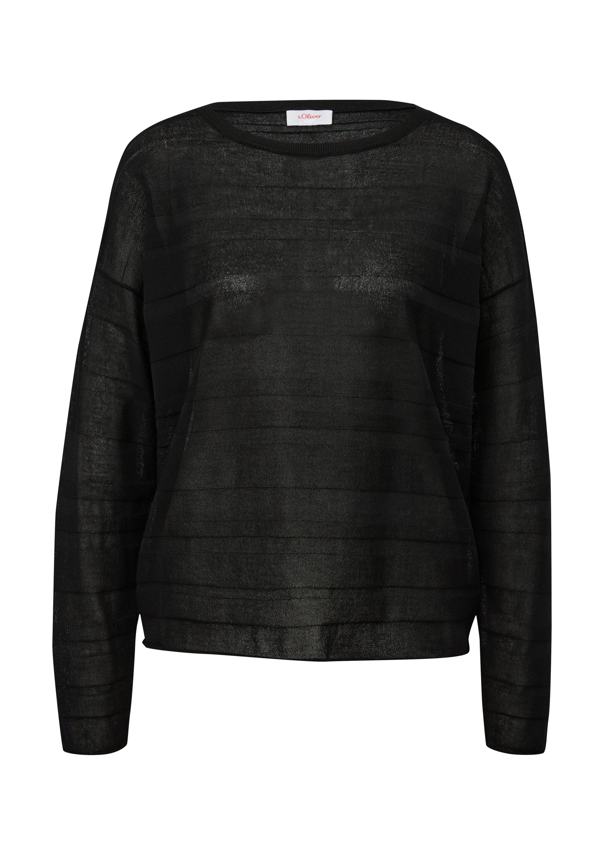 s.Oliver Longpullover Strickpullover Pullover mit Musterstruktur günstig online kaufen