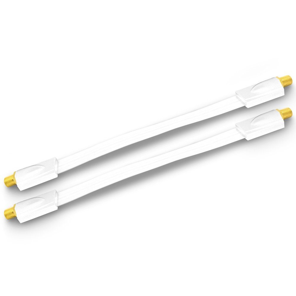 ARLI Kabelzubehör Fensterdurchführung vergoldet für Sat TV HD 4K Flachkabel Ultra Slim, (2-tlg)