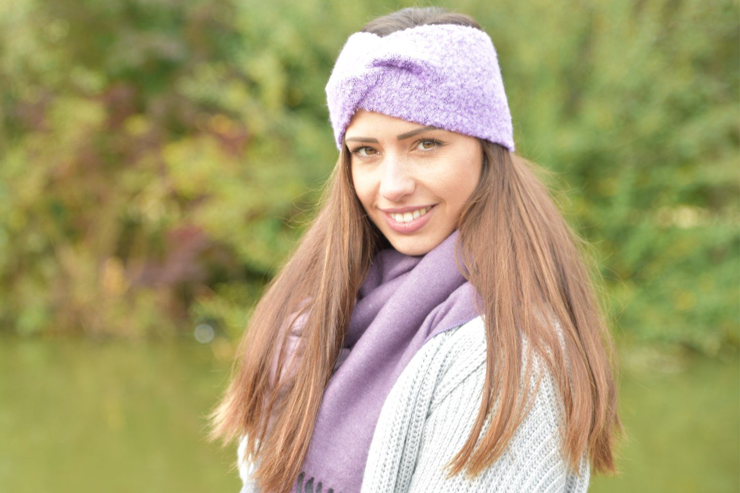 styleBREAKER Stirnband Feinstrick Stirnband meliert mit günstig online kaufen