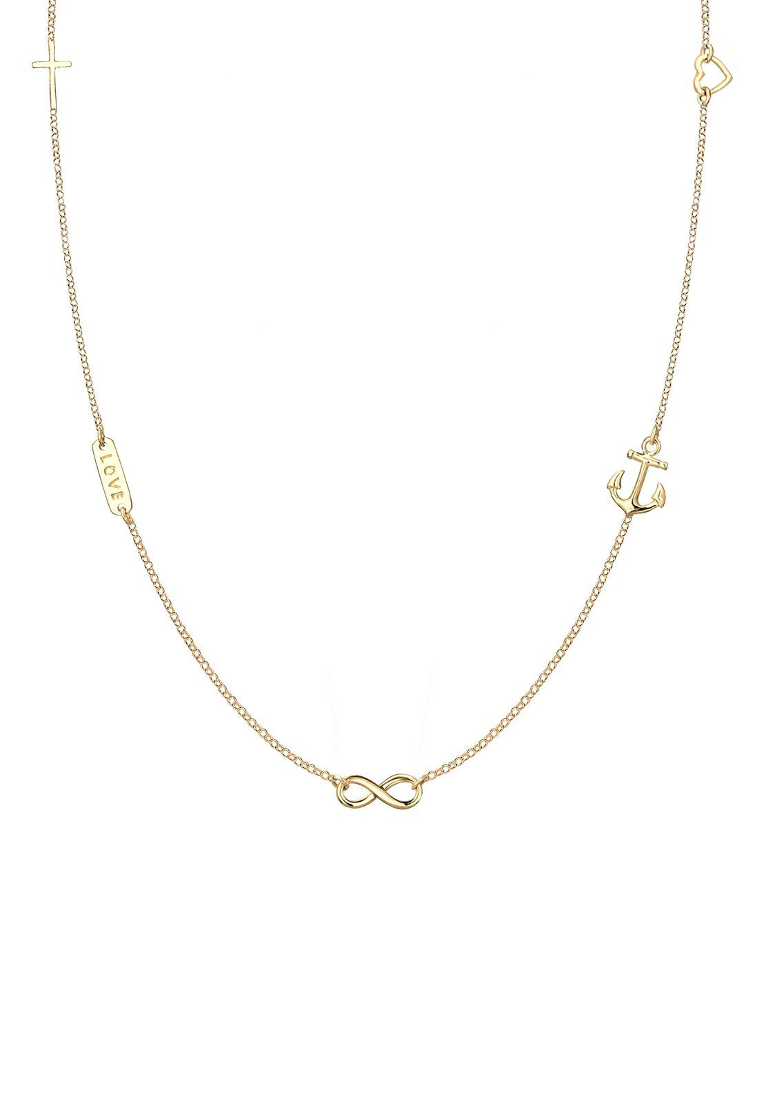 Elli Kette mit Anhänger Kreuz Herz günstig online kaufen