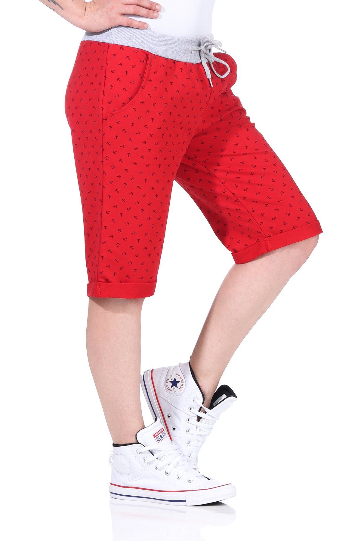 CLEO STYLE Bermudas 1818 Sweatpants Freizeit Joggpant