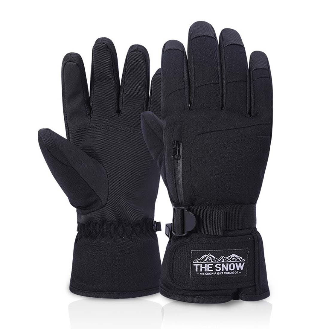 FIDDY Skihandschuhe Winterwarme winddichte Handschuhe für Männer und Frauen. (geeignet zum Skifahren, Radfahren, Motorradfahren, Laufen) wasserdichte Handschuhe, Touchscreen-Skihandschuhe