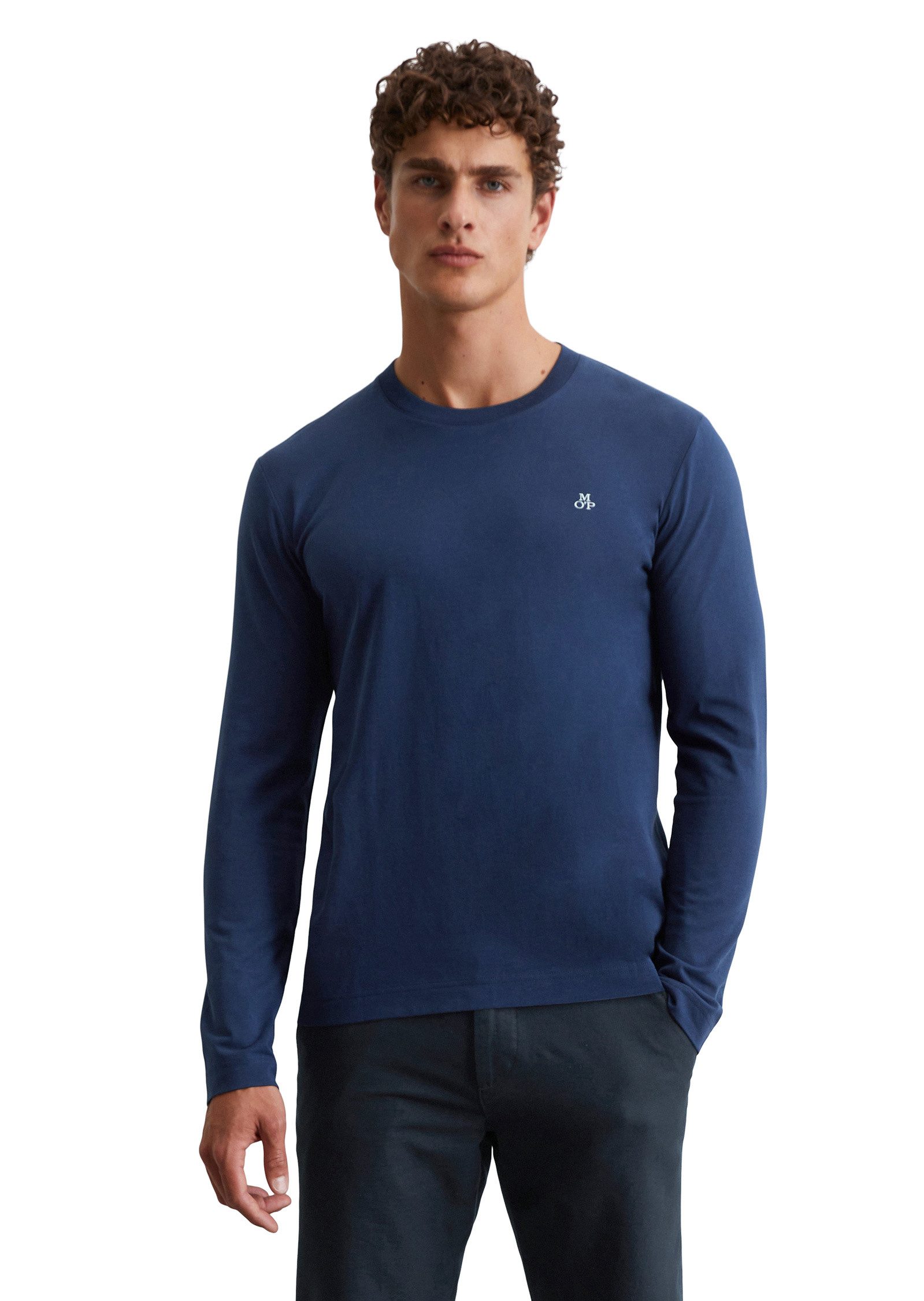 Marc OPolo Langarmshirt "aus reiner Bio-Baumwolle" günstig online kaufen