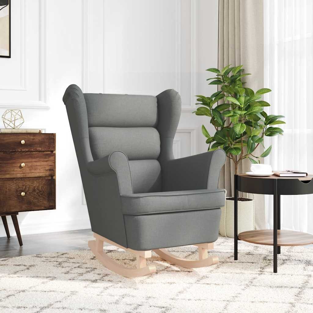 vidaXL Sessel Schaukelsessel Dunkelgrau 74x90x102 cm günstig online kaufen