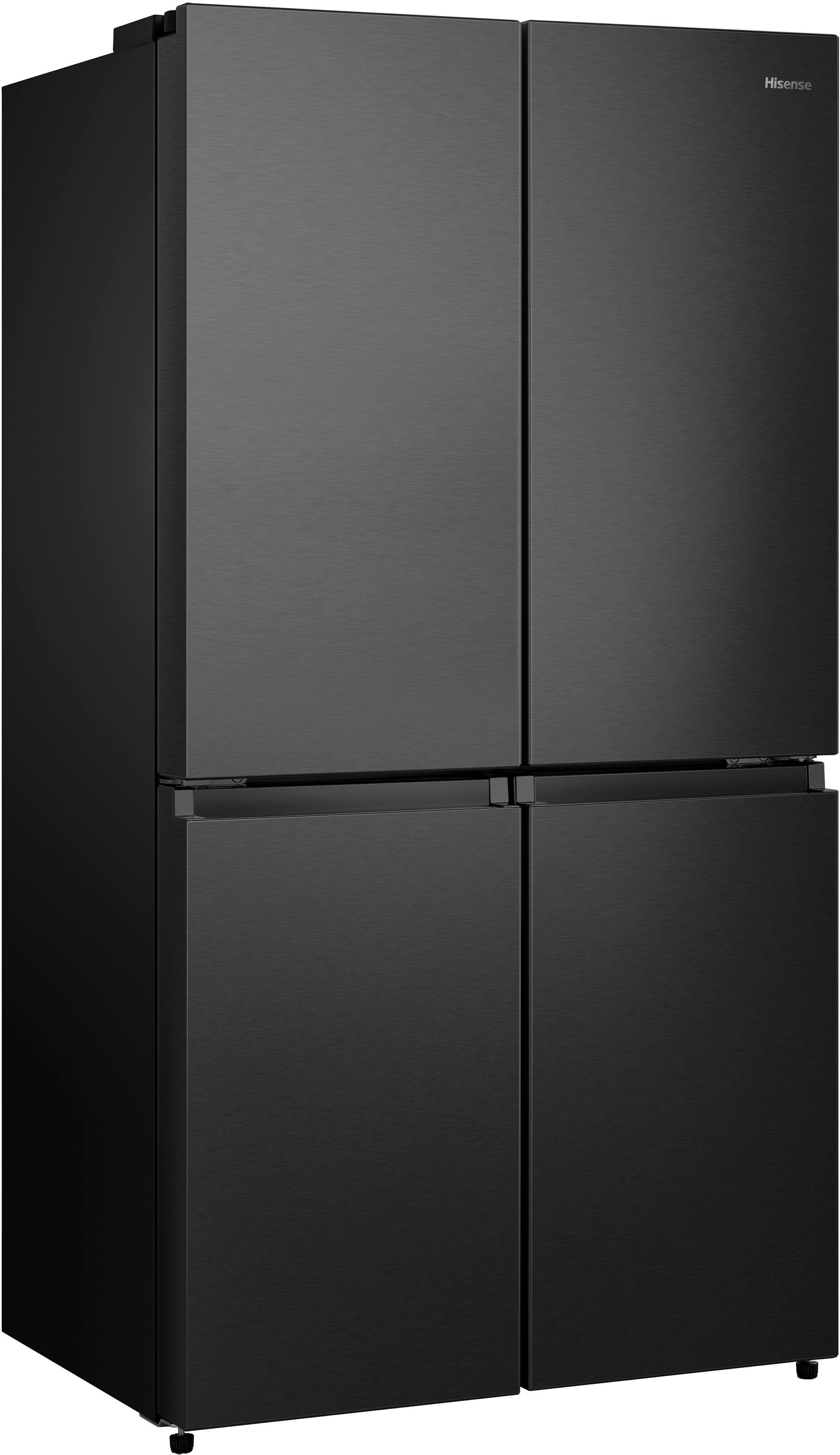 Hisense Multi Door RQ758N4SAFE, 179 cm hoch, 92 cm breit schwarzes Edelstahl | Side-by-Side Kühlschränke
