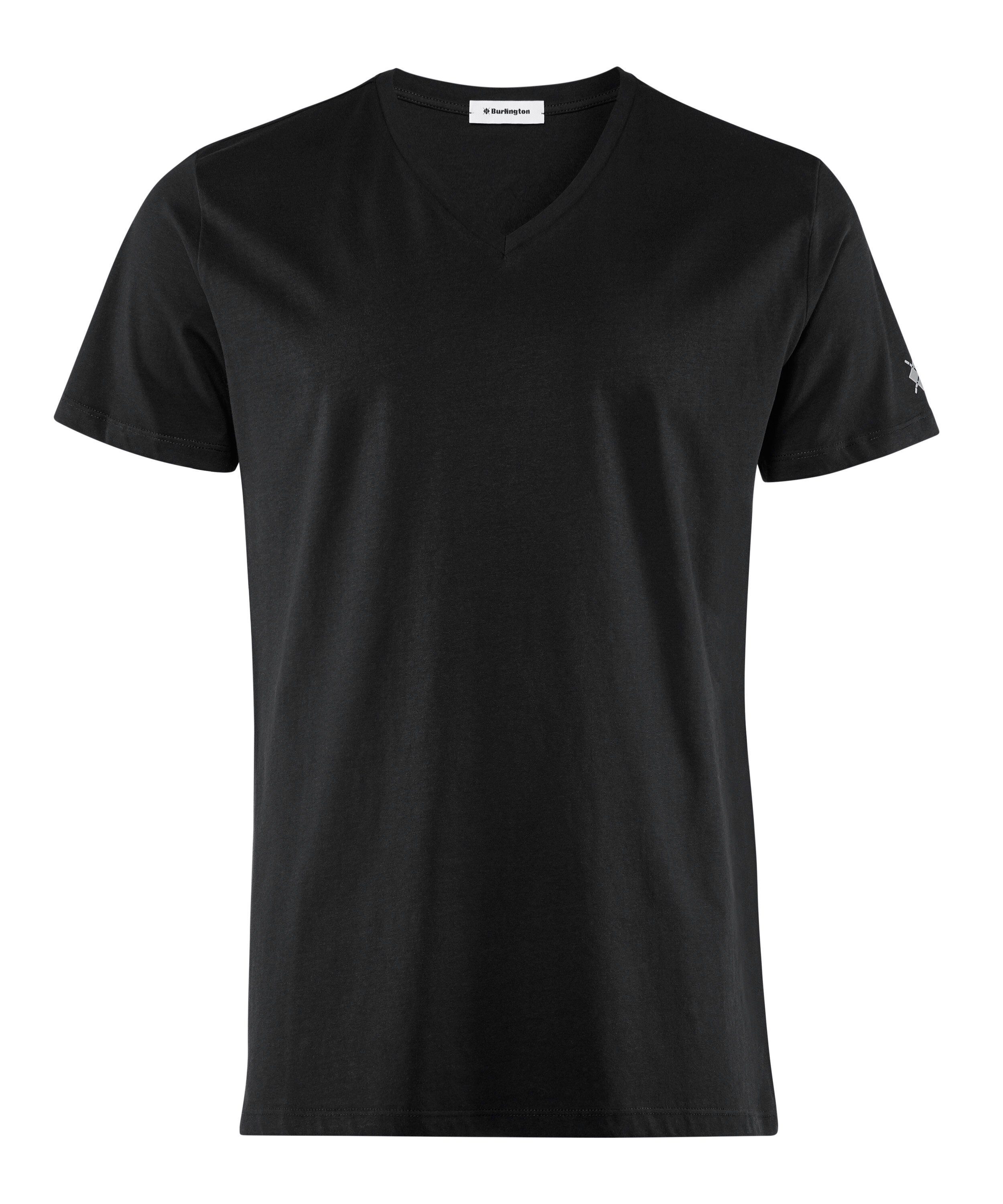 Burlington T-Shirt Biobaumwolle (3000) (1-tlg) black aus