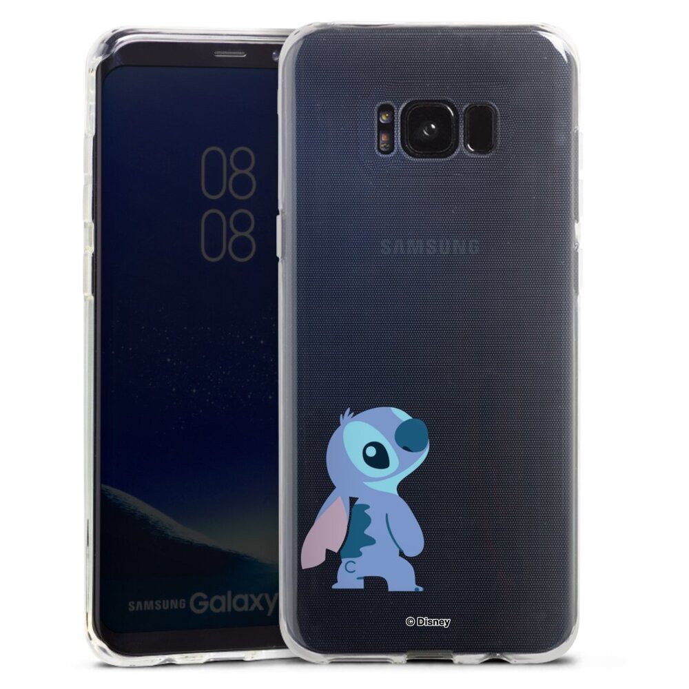 DeinDesign Handyhülle Lilo & Stitch Fanartikel Disney Stitch Smiling, Samsung Galaxy S8 Plus Silikon Hülle Bumper Case Handy Schutzhülle
