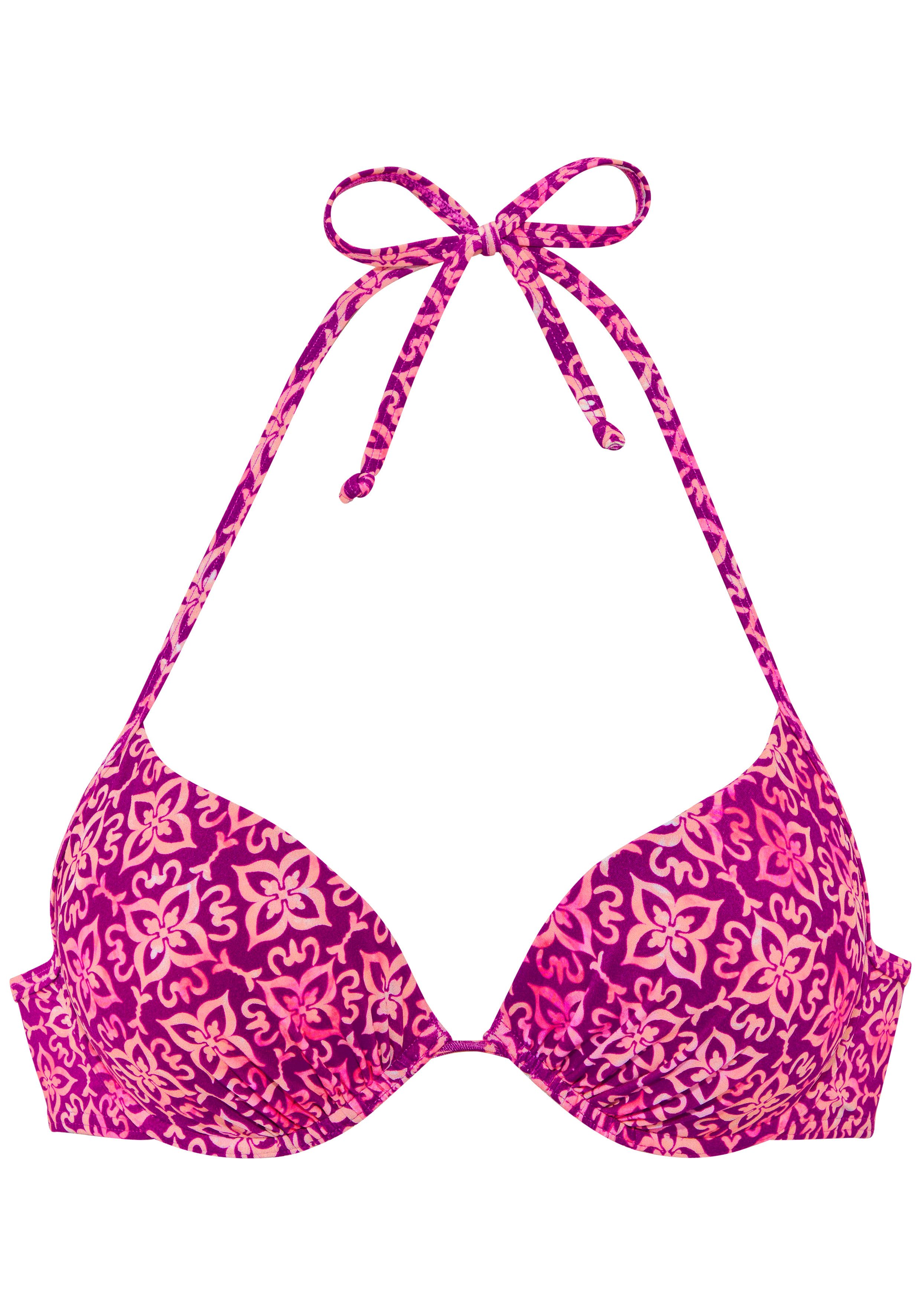 Vivance by Lascana Push-Up-Bikini-Top Cheerio, mit stylischem Allover-Print