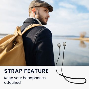 kwmobile Kopfhörer-Schutzhülle 2in1 Hülle und Halteband für Sony WF-1000XM4, Kopfhörer Band Strap und Case Set