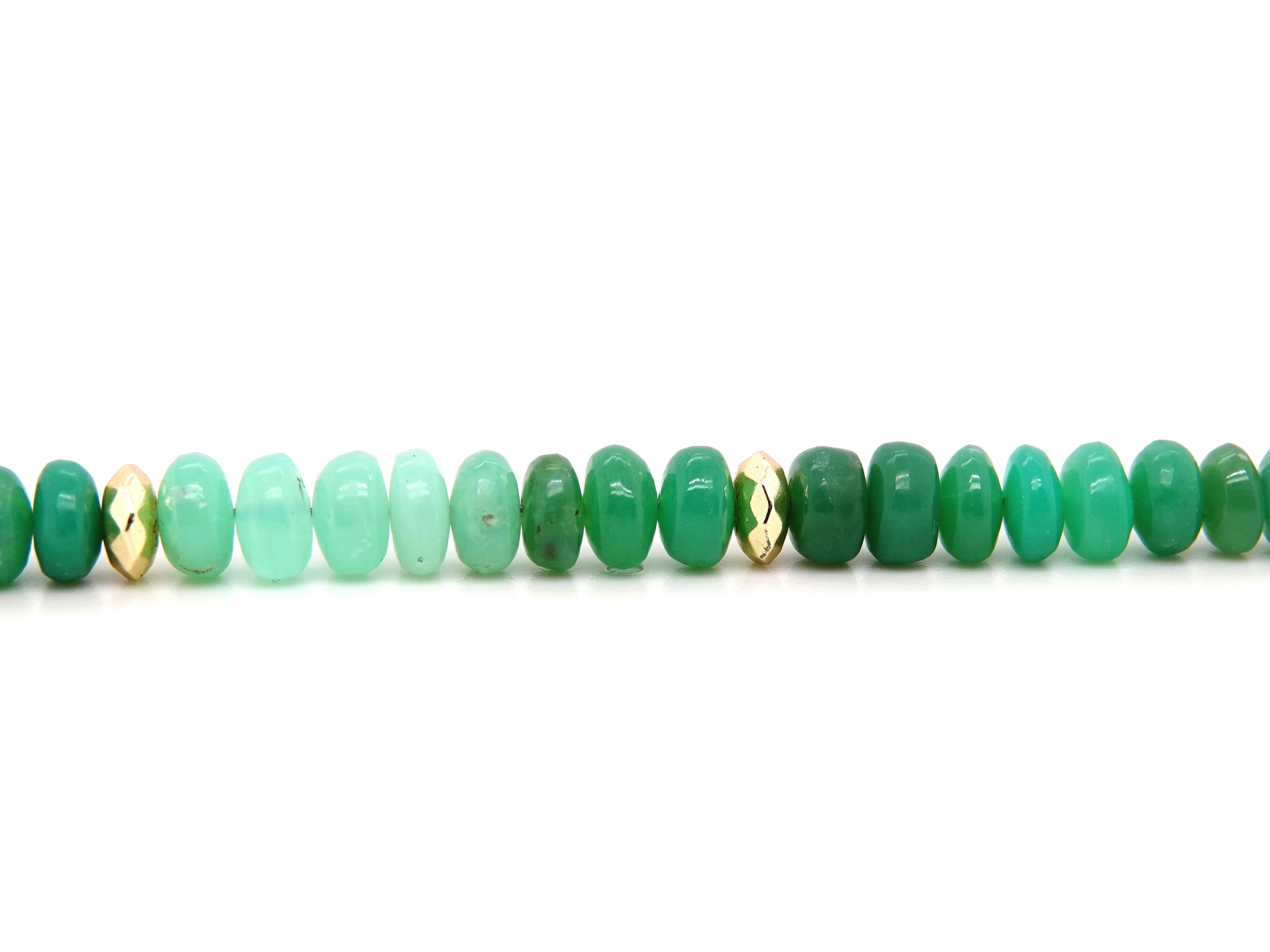 Sogni d'oro Armband mit Chrysopras und Pyrit, Silber 925 vergoldet günstig online kaufen