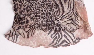 Rouemi Modeschal Bunt bedruckter Schal, multifunktionaler warmer kleiner Seidenschal