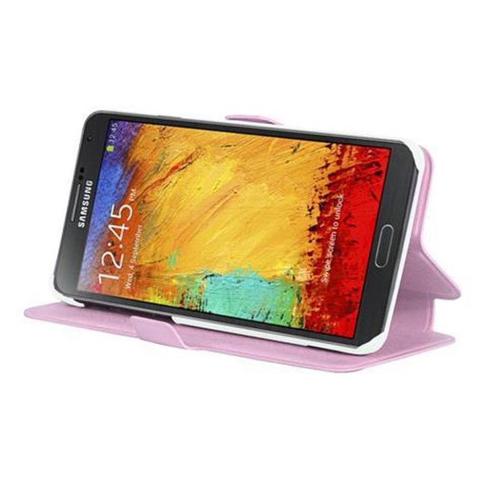 Cadorabo Handyhülle für Samsung Galaxy NOTE 3 Hülle Samsung Galaxy NOTE 3, Schutzhülle mit Magnetverschluss und Kartenfach