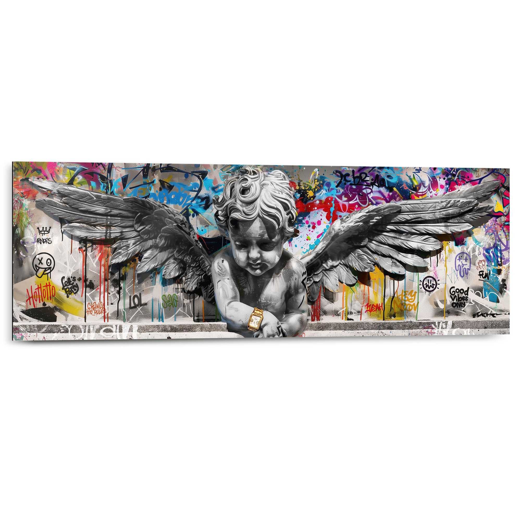 Reinders! Deco-Panel Graffiti-Engel, Hobbyraum - Mehrfarbig - MDF - Street Art - 90x30 cm