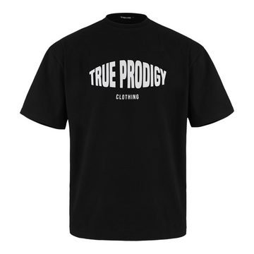 trueprodigy Oversize-Shirt Miguel Logoprint Rundhals dicker Stoff