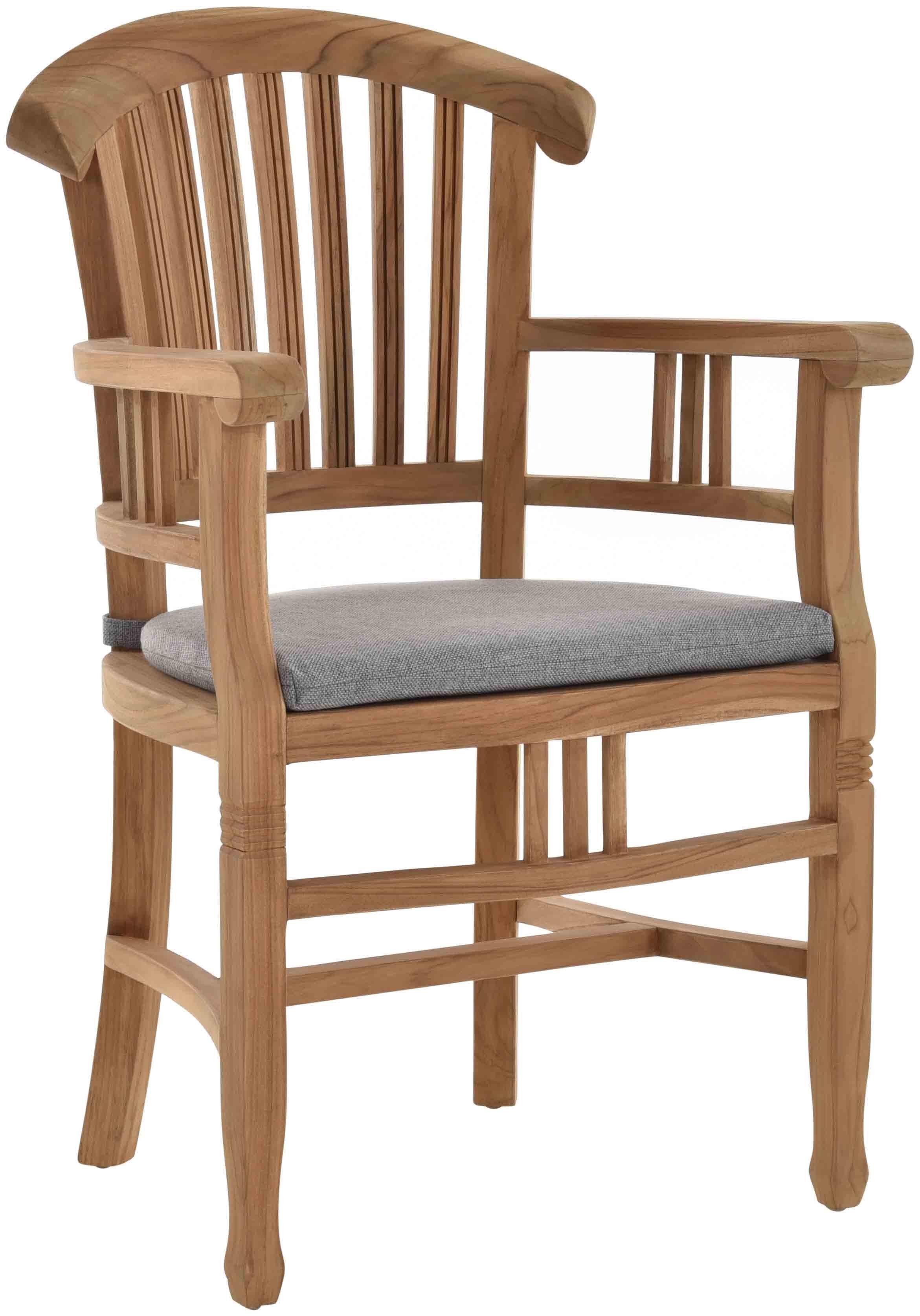 Krines Home Esszimmersessel Teakstuhl Holz Teak günstig online kaufen