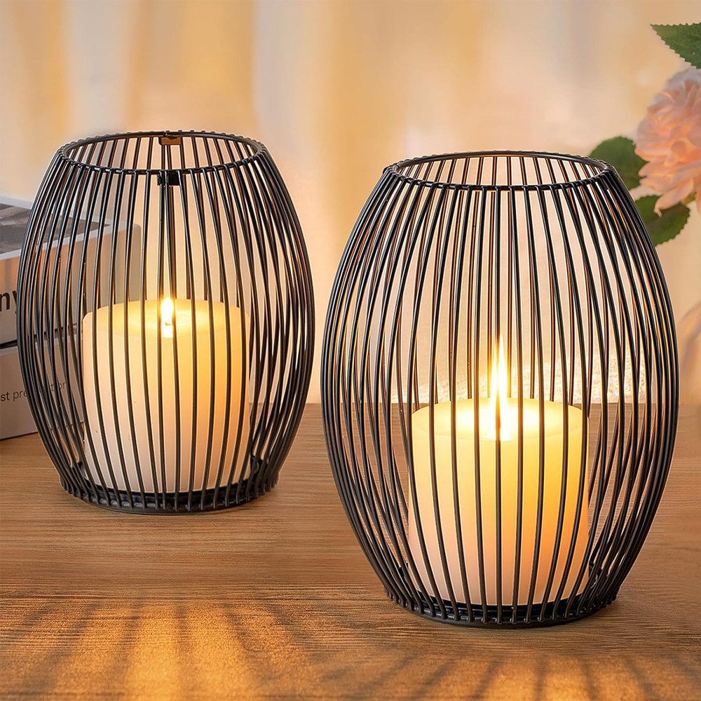 zggzerg Kerzenständer Kerzenständer,2 Stück Metall Laterne Kerzenständer,Kr günstig online kaufen