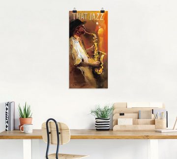 Artland Wandbild Jazz, Musiker (1 St), als Poster, Wandaufkleber in verschied. Größen