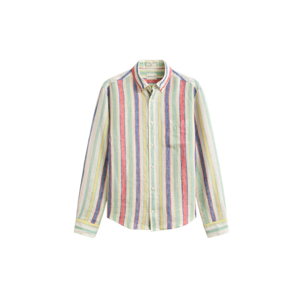 Gant Streifenhemd 3260057 Herren Hemd aus reinem Leinen mit Streifen und Logo