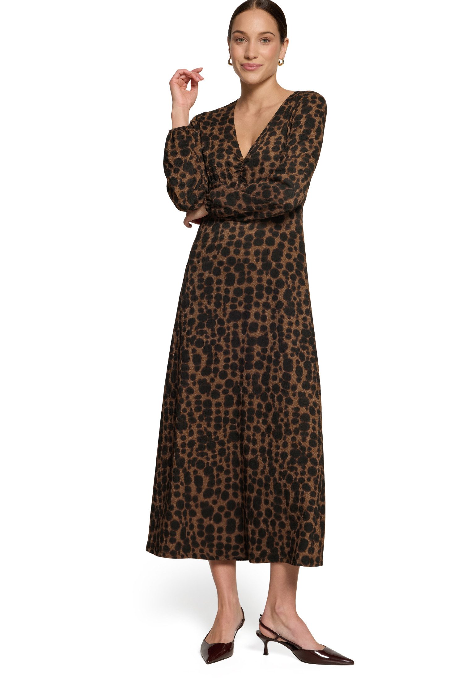 Zero Jerseykleid Damen mit Print. Gürtel