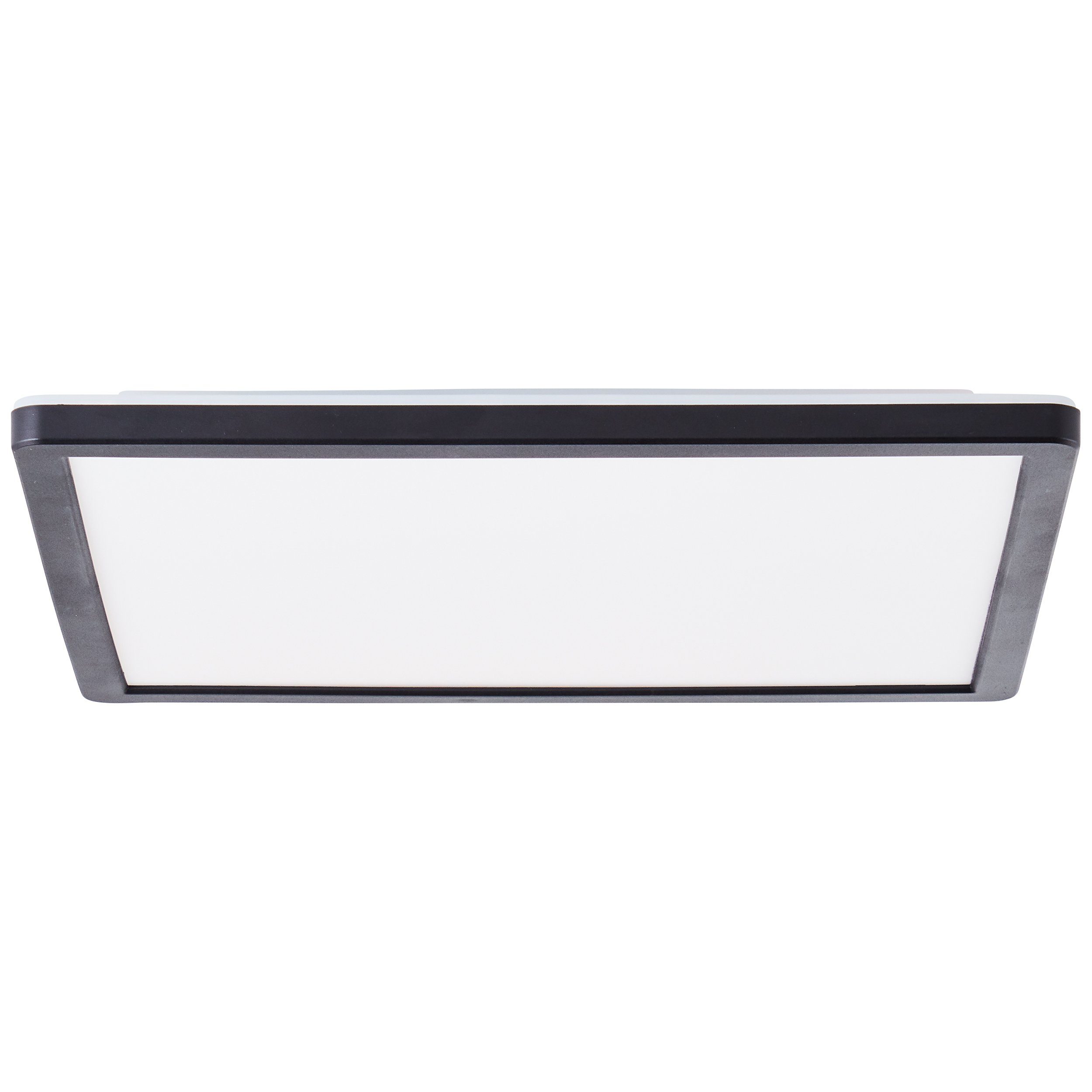 Brilliant Aufbauleuchte Saltery LED Deckenaufbau-Paneel 30x30cm Deckenaufbau-Paneel weiß/schwarz Kunststoff weiß/schwarz, 30x30cm Saltery LED Fernbe