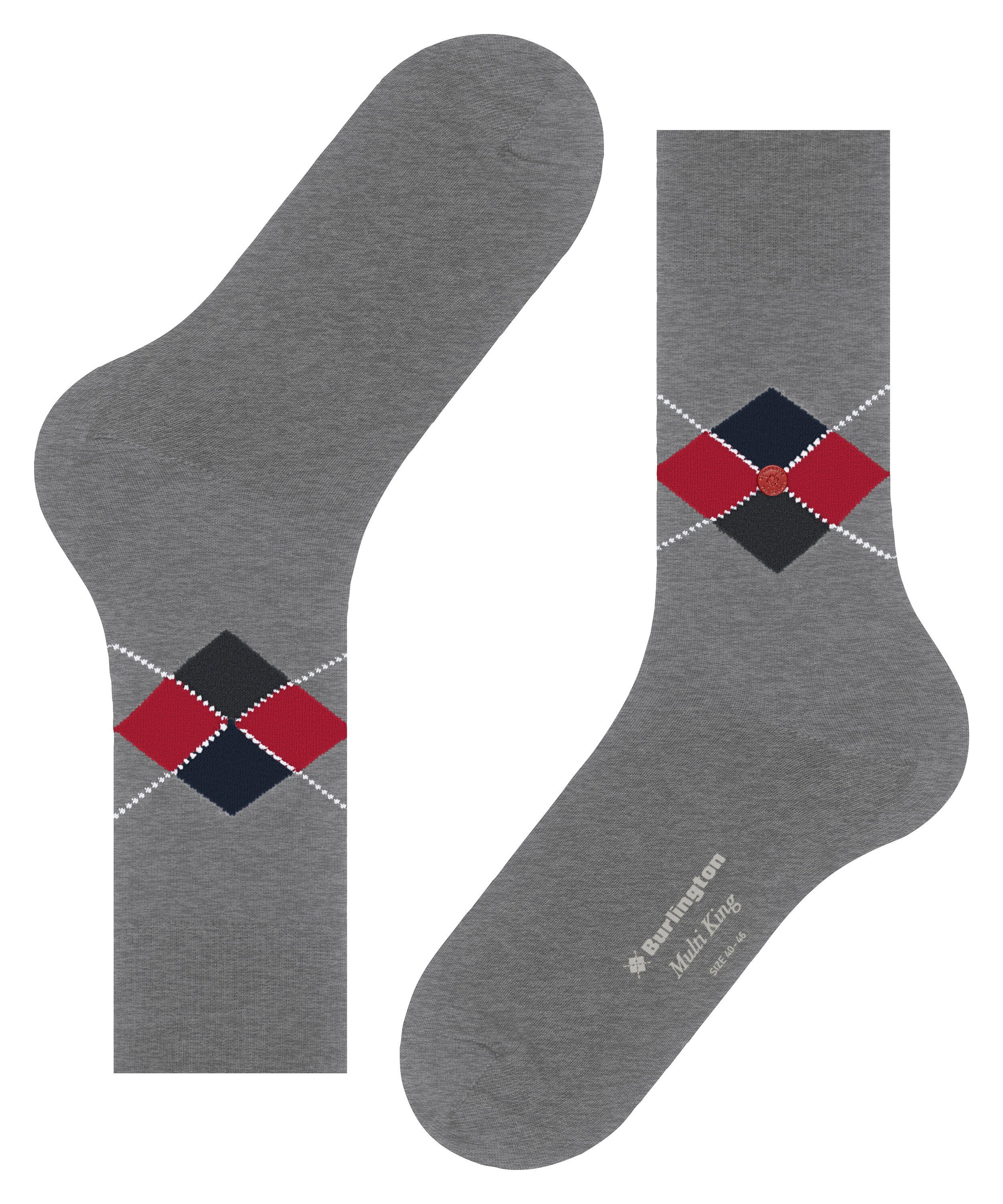 Burlington Socken Multi greymel. King (3390) (1-Paar) light