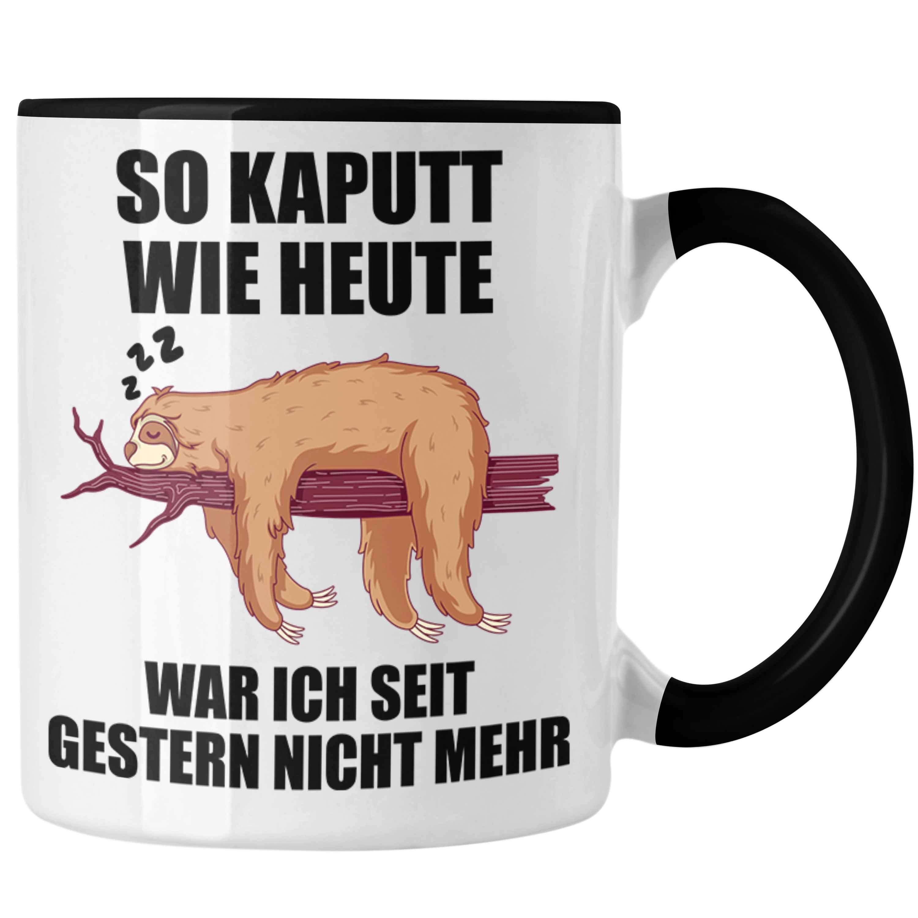 Tassen Trendation Schwarz Sprüchen - mit Mitarbeiter Kollege Arbeitskollege Tasse Trendation Geschenkidee Geschenk Lustige