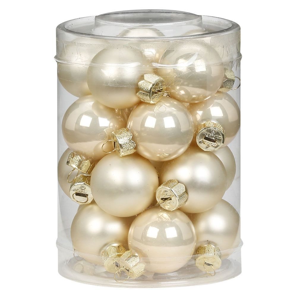 MAGIC by Inge Christbaumschmuck, Weihnachtskugeln Glas 3cm, 20 Stück